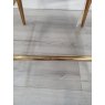 Kent - Dark Grey Faux Leather Bar Stool with Gold Legs (Single) - Grade A2 - Ref #0383 Kent - Dark Grey Faux Leather Bar Stool with Gold Legs (Single) - Grade A2 - Ref #0383