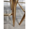 Kent - Dark Grey Faux Leather Bar Stools with Gold Legs (Pair) - Grade A3 - Ref #0319 Kent - Dark Grey Faux Leather Bar Stools with Gold Legs (Pair) - Grade A3 - Ref #0319