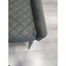 Kent - Dark Grey Faux Leather Chair with Black Legs (Single) - Return Item - Grade A3 - Ref #0315 Kent - Dark Grey Faux Leather Chair with Black Legs (Single) - Return Item - Grade A3 - Ref #0315