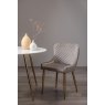 Kent - Grey Velvet Fabric Chairs with Gold Legs (Pair)