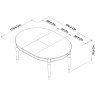 Montana Two Tone 4-6 Extension Dining Table - Grade A3 - Ref #0287 Montana Two Tone 4-6 Extension Dining Table - Grade A3 - Ref #0287