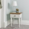 Montana Two Tone Lamp Table - Turned Leg Montana Two Tone Lamp Table - Turned Leg