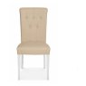 Montana Two Tone Upholstered Chair - Ivory Bonded Leather (Pair) Montana Two Tone Upholstered Chair - Ivory Bonded Leather (Pair)