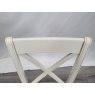 Montana Two Tone X Back Chair - Ivory Bonded Leather (Pair) - Grade A2 - Ref #0003-4 Montana Two Tone X Back Chair - Ivory Bonded Leather (Pair) - Grade A2 - Ref #0003-4