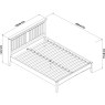 Montana White Bedstead Double 135cm Montana White Bedstead Double 135cm