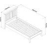 Montana White Bedstead Single 90cm Montana White Bedstead Single 90cm