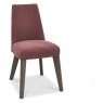 Nordic Aged Oak Upholstered Chair - Mulberry (Pair) Nordic Aged Oak Upholstered Chair - Mulberry (Pair)
