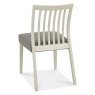 Palermo Grey Washed Low Slat Back Chair - Titanium Fabric (Pair) Palermo Grey Washed Low Slat Back Chair - Titanium Fabric (Pair)