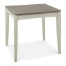 Bentley Designs Bergen Grey Washed Oak & Soft Grey 2-4 Seater Dining Set & 4 Upholstered Chairs in Titanium Fabric- table fro
