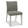 Bentley Designs Bergen Grey Washed Oak & Soft Grey 2-4 Seater Dining Set & 4 Upholstered Chairs in Titanium Fabric- chair fro