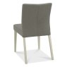 Bentley Designs Bergen Grey Washed Oak & Soft Grey 2-4 Seater Dining Set & 4 Upholstered Chairs in Titanium Fabric- chair bac