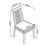 Palermo Grey Washed Slat Back Chair - Titanium Fabric (Pair) Palermo Grey Washed Slat Back Chair - Titanium Fabric (Pair)