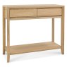 Bentley Designs Bergen Oak Console Table with Drawer- front angle shot