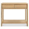 Bentley Designs Bergen Oak Console Table with Drawer- front on