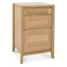 Bentley Designs Bergen Oak Filing Cabinet- front angle