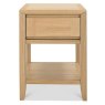 Bentley Designs Bergen Oak Lamp Table with Drawer- front on