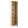 Bentley Designs Bergen Oak Narrow Bookcase- front angle