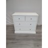 Rivendell White 2+2 Drawer Chest - Grade A3 - Ref #0542 Rivendell White 2+2 Drawer Chest - Grade A3 - Ref #0542