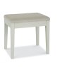 Rivendell Soft Grey Stool - Pebble Grey Fabric Rivendell Soft Grey Stool - Pebble Grey Fabric