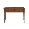 Powerscourt Dark Burl Console Table With 4 Drawers