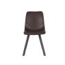 Vintage Taupe Pu Chair with Metal Leg