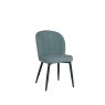 Clio Light Green Fabric Chair with Antracite Grey Metal Leg