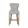Guia Grey Button Back Counter Stool (With Piping) Guia Grey Button Back Counter Stool (With Piping)