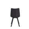 Louise Pu Vintage Black Chair with Anthracite Grey Metal Leg Louise Pu Vintage Black Chair with Anthracite Grey Metal Leg