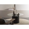 Velvet Coffee Table with Glass Top - 100cm Velvet Coffee Table with Glass Top - 100cm