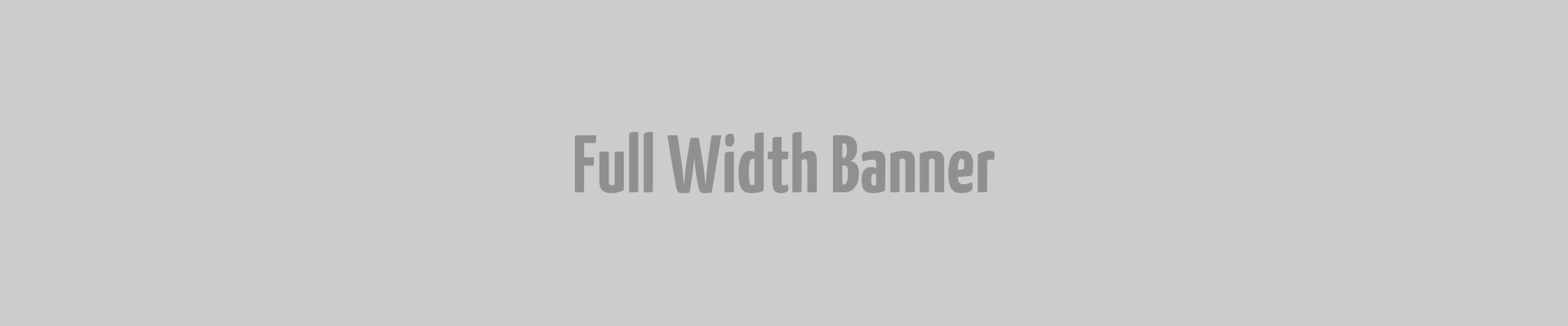 Full Width Banner